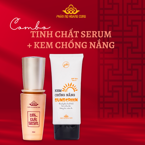 Bộ đôi chăm sóc da (Kem chống nắng + Tinh chất serum)