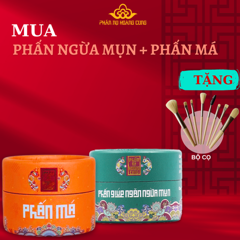 Combo Trang Điểm Phấn Ngừa Mụn + Phấn Má - PHẤN NỤ HOÀNG CUNG