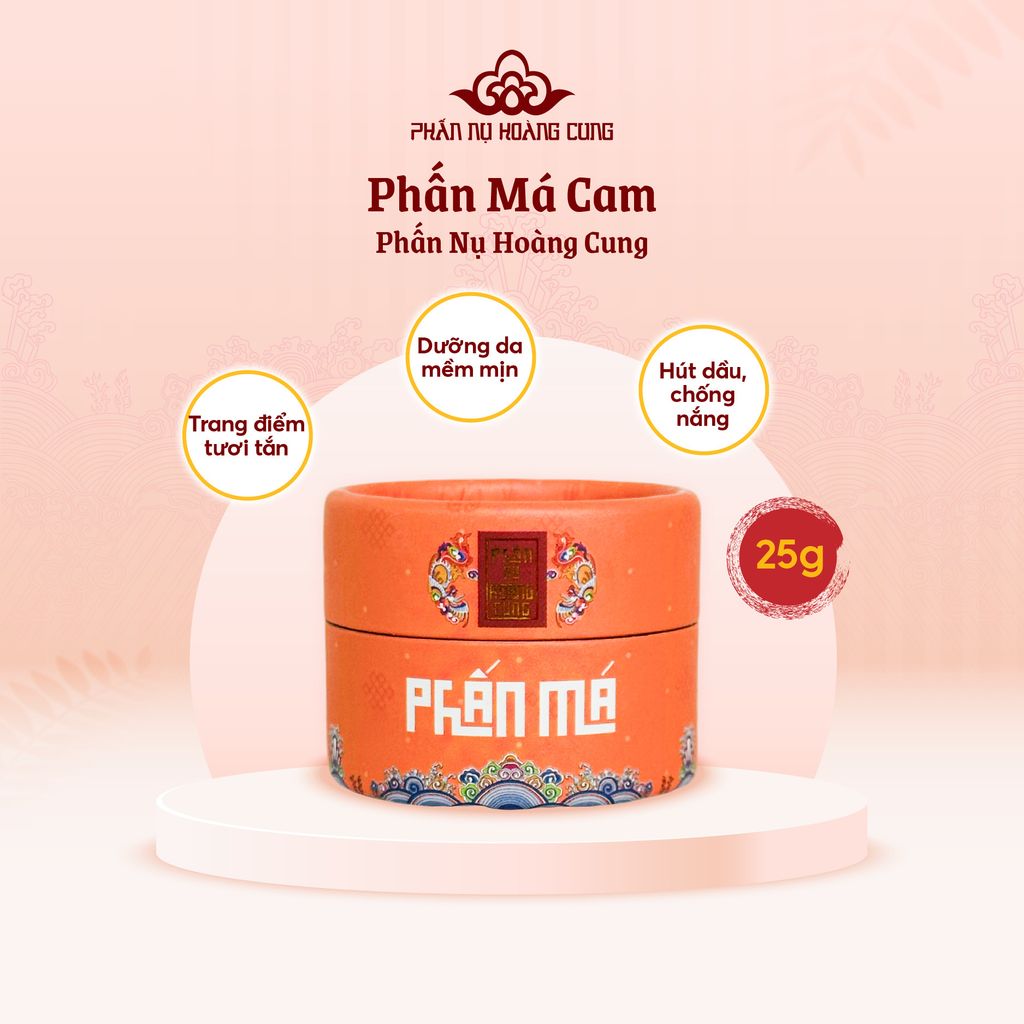 Phấn Má Cam Mịn Nhẹ Cho Lớp Makeup Tươi Tắn Tự Nhiên 25G -  Phấn Nụ Hoàng Cung