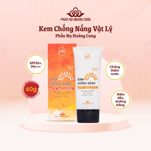 Kem Chống Nắng Vật Lý SPF50+ PA++++ Dưỡng Da Kiềm Dầu 60G - Phấn Nụ Hoàng Cung