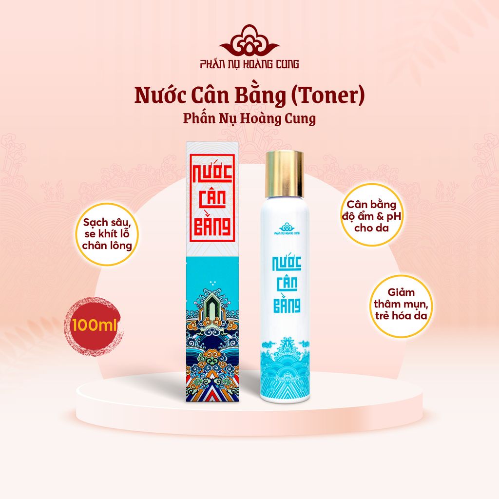 Nước Cân Bằng Độ Ẩm, Sạch Sâu & Trẻ Hóa Da 120ml (Toner) - Phấn Nụ Hoàng Cung