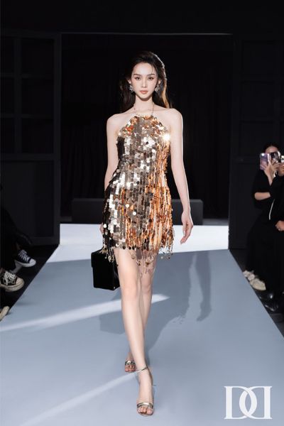 Davia Dress - Đầm Mini Sequin Cổ Yếm main image 0