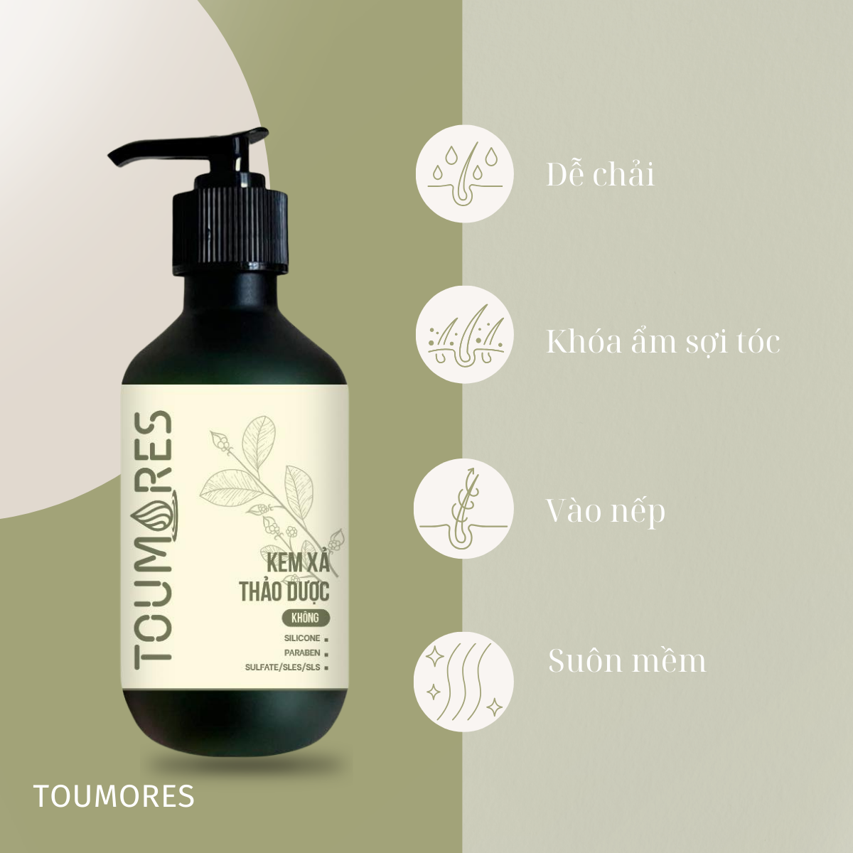 Combo mọc tóc, dày tóc mềm mượt Toumores