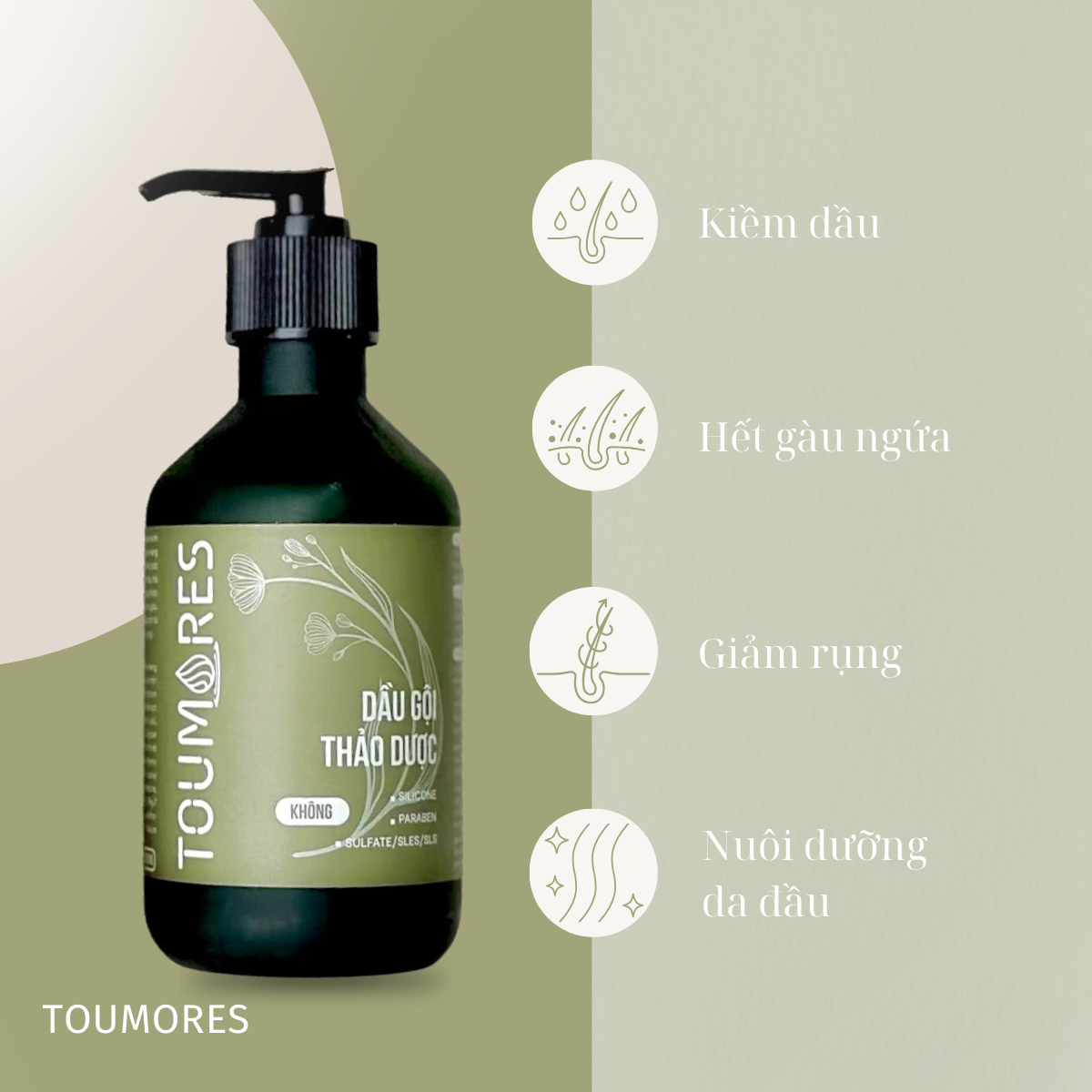 Combo mọc tóc, dày tóc mềm mượt Toumores