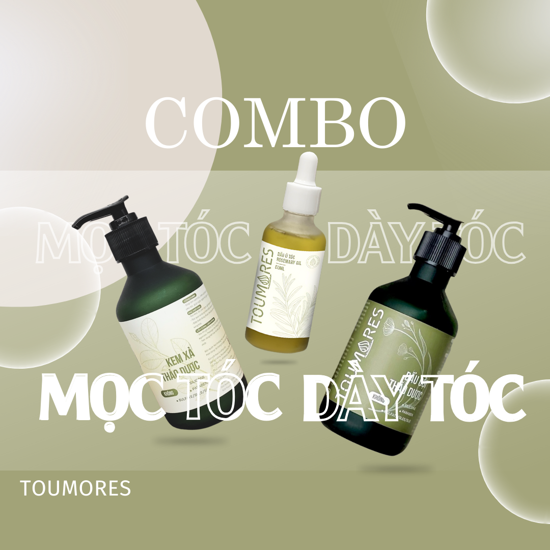 Combo mọc tóc, dày tóc mềm mượt Toumores