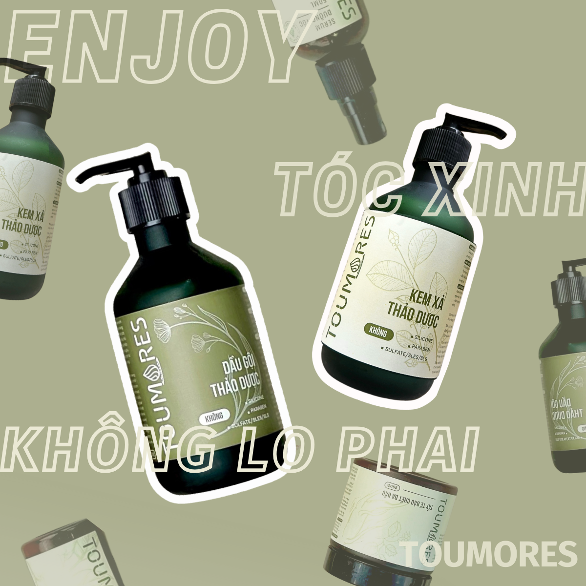 Combo mọc tóc, dày tóc mềm mượt Toumores