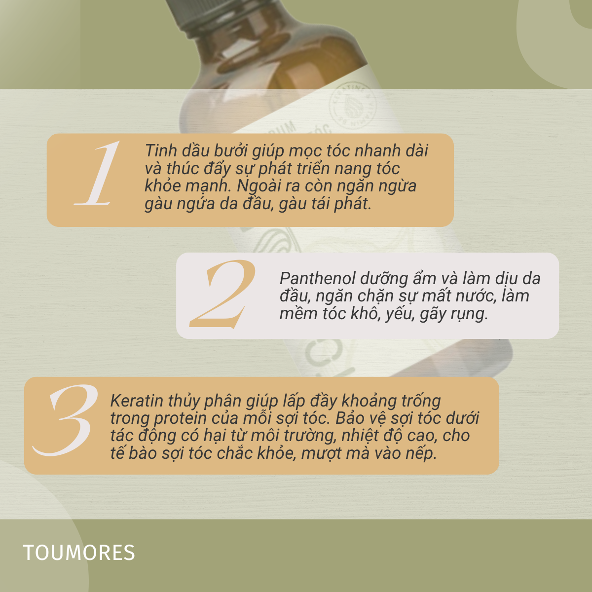 Combo chăm sóc tóc thảo dược toàn diện Toumores