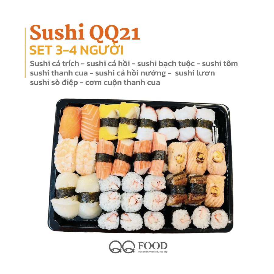 QQ21 Set sushi 3-4 người