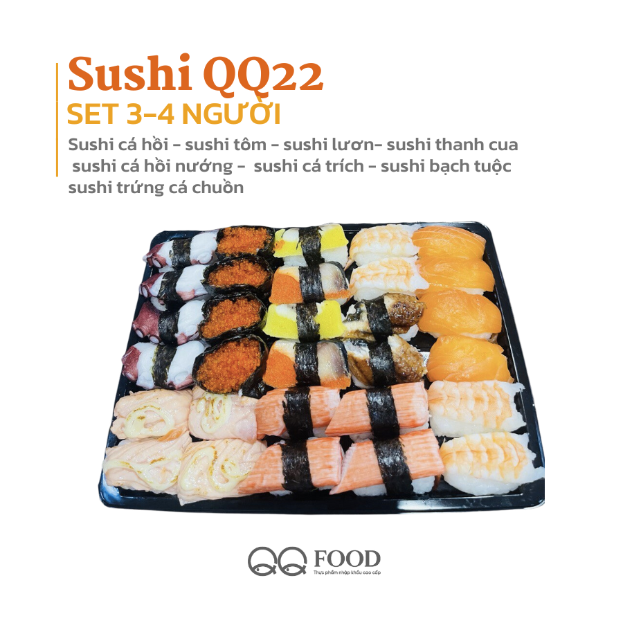 QQ22 Set sushi 3-4 người