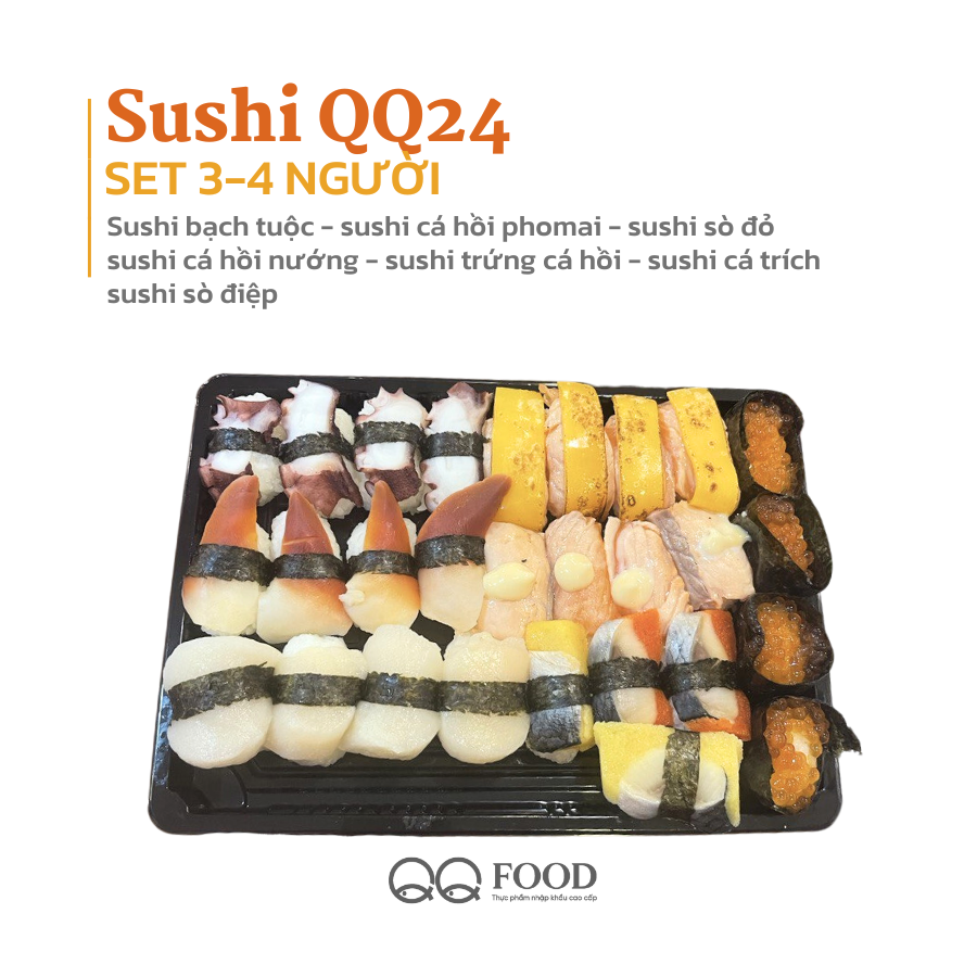 QQ24 Set sushi 3-4 người