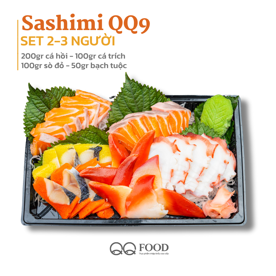 QQ9 Set sashimi 2-3 người