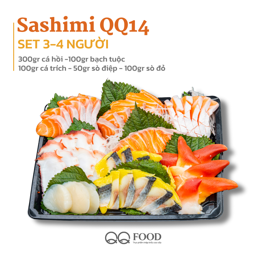 QQ14 Set sashimi 3-4 người