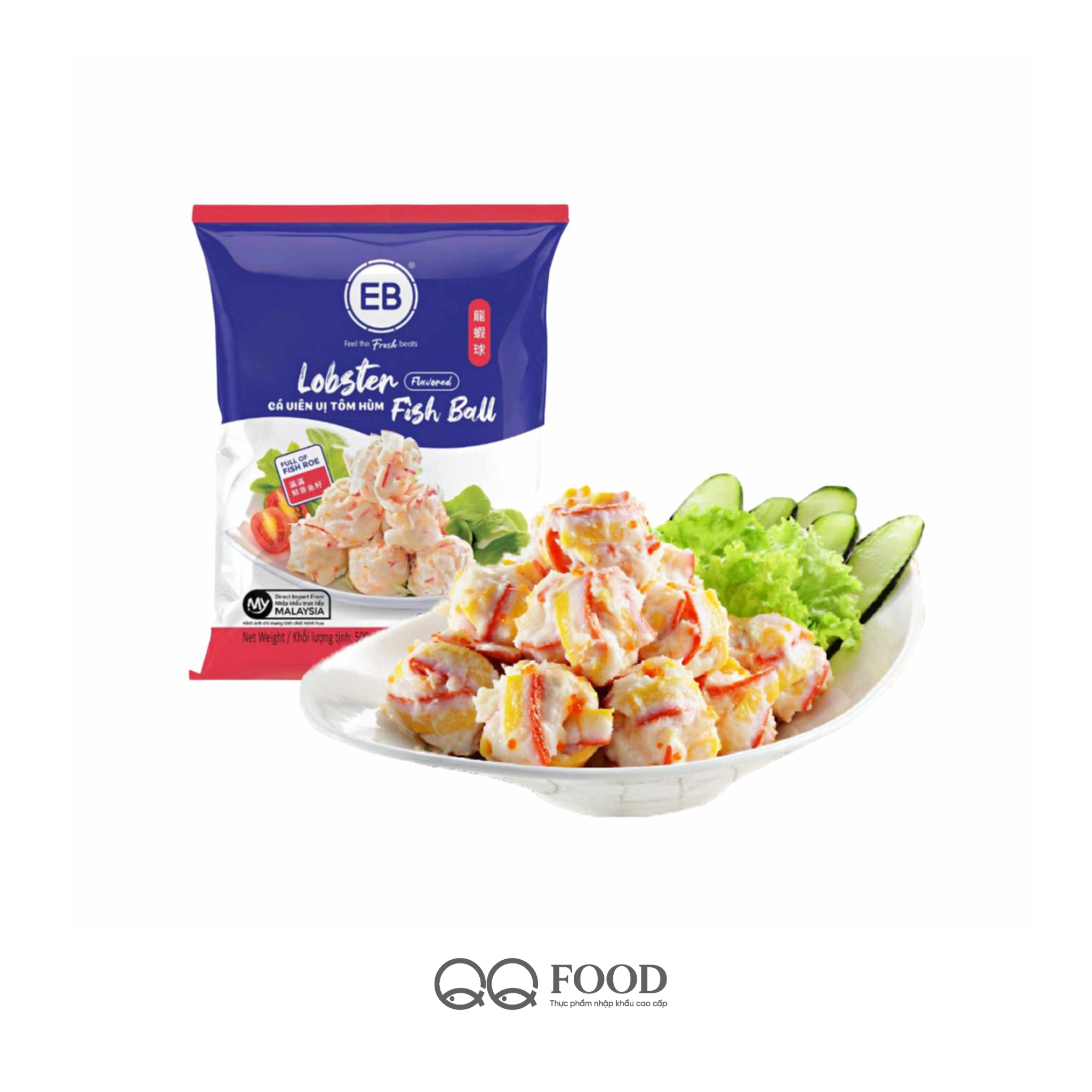 TÔM HÙM TRỨNG CÁ VIÊN 500GR MALAYSIA