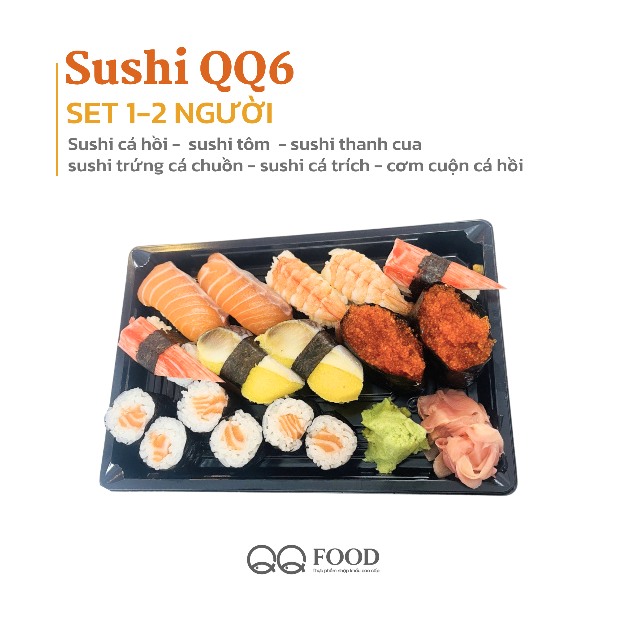 QQ6 Set sushi 1-2 người
