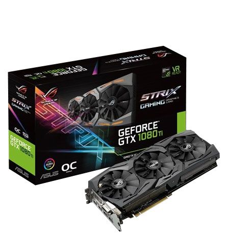  Card màn hình VGA ASUS ROG STRIX GTX 1080 TI OC 11GB GAMING 