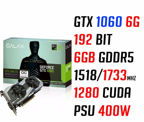  GALAX GTX 1060 6G OC GDDR5 