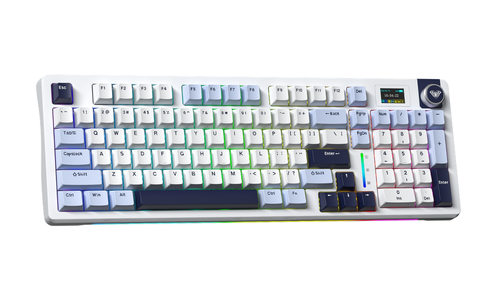 Bàn phím AULA S98 PRO TM (Xanh Dương + Trắng + Tím đậm/ Paleo Dust switch)