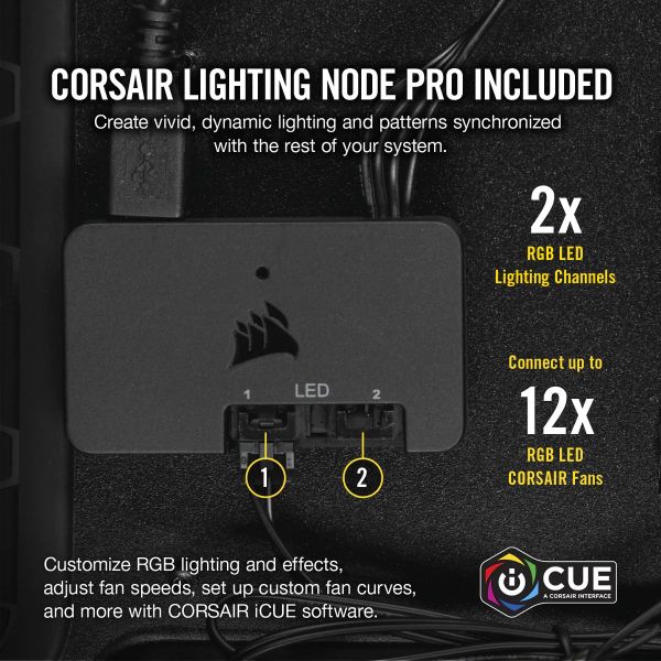  Bộ 3 quạt Corsair LL120 RGB kèm Node PRO (CO-9050072-WW) 