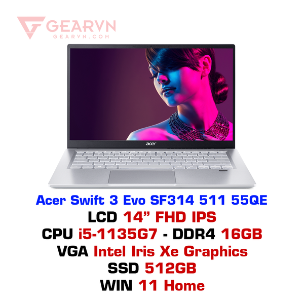 Laptop Acer Swift 3 SF314 511 55QE