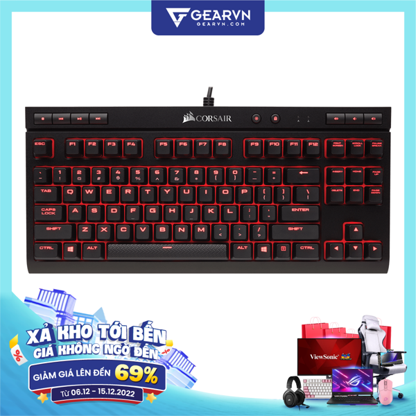  Bàn phím Corsair K63 MX Red Switch (CH-9115020-NA) 