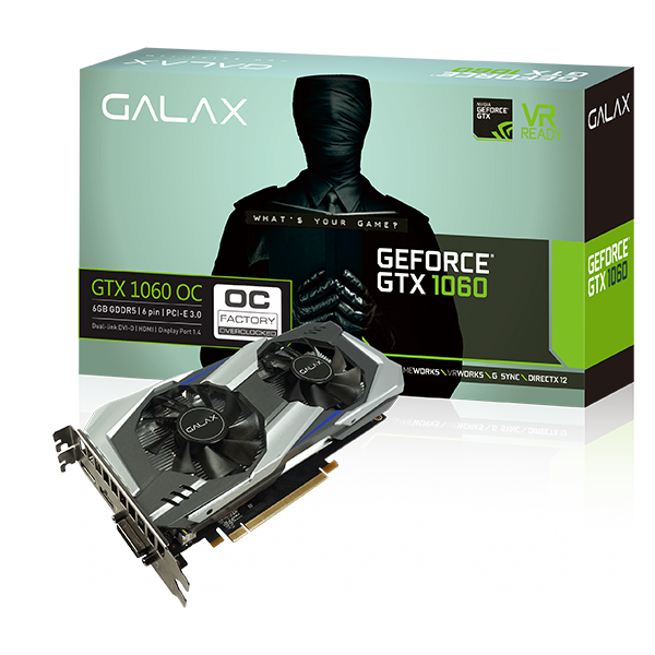  GALAX GTX 1060 6G OC GDDR5 