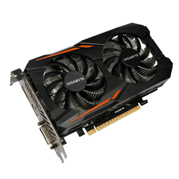  Card màn hình GIGABYTE GeForce GTX 1050 Ti OC 4GB 2 Fan (GV-N105TOC-4GD) 