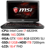  MSI GT83VR 6RF 1815 Titan SLI 