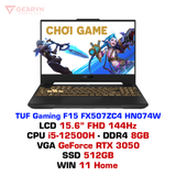  Laptop gaming ASUS TUF F15 FX507ZC4 HN074W 