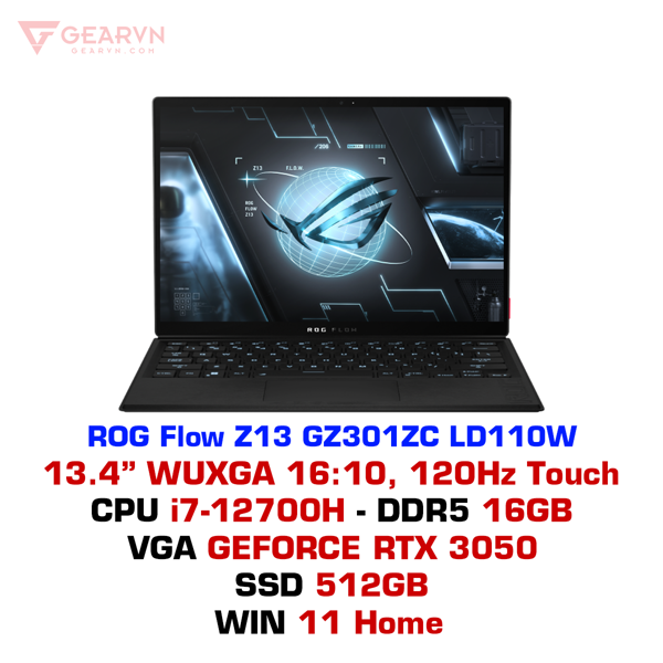  Laptop gaming Asus ROG Flow Z13 GZ301ZC LD110W 