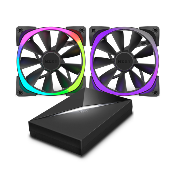  NZXT AER RGB 120mm x2 & HUE+ 