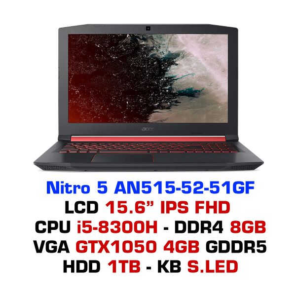  Laptop Gaming Acer Nitro 5 AN515-52-51GF 