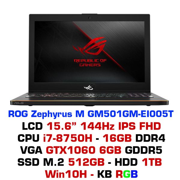  Laptop Gaming Asus ROG Zephyrus M GM501GM-EI005T 