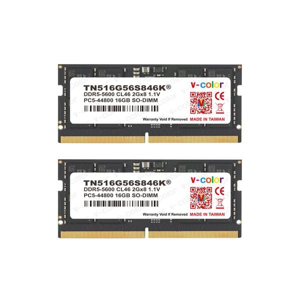 Ram Laptop V-Color DDR5 8GB 5600Mhz 1Gx16 1Rx16 SODIMM