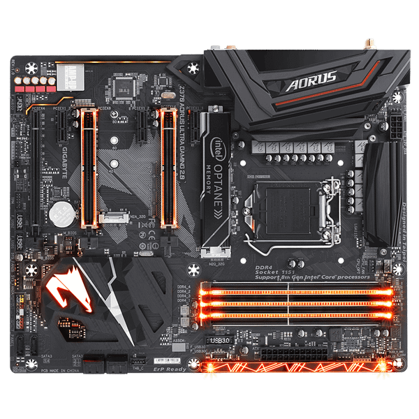  Bo mạch chủ Gigabyte Z370 AORUS Ultra Gaming 2.0 Optane 32Gb 