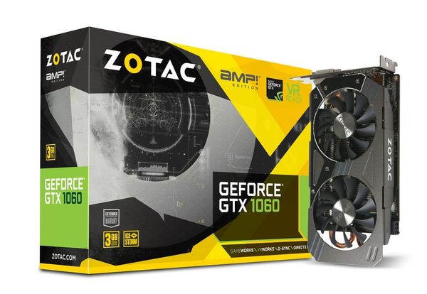  ZOTAC GeForce® GTX 1060 3GB AMP! Edition 