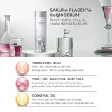  Serum nhau thai cừu Coq10 cấp ẩm dưỡng trắng sáng da Sakura Sheep Placenta CoQ10 