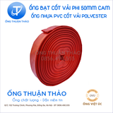  ỐNG BẠT CỐT DÙ  PHI 50MM VÀNG CAM  - ỐNG BẠT BƠM BÙN CÁT - ỐNG THUẬN THẢO 