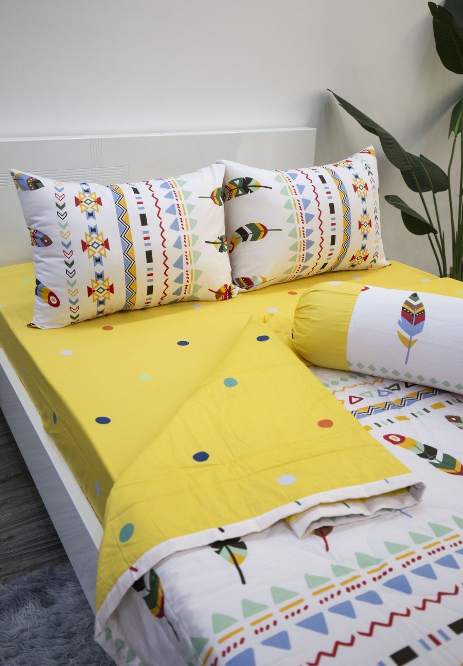 BỘ COTTON CM LÔNG THỔ CẨM VÀNG