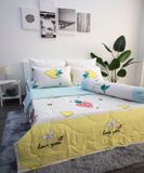 Bộ cotton CM trái dâu vàng