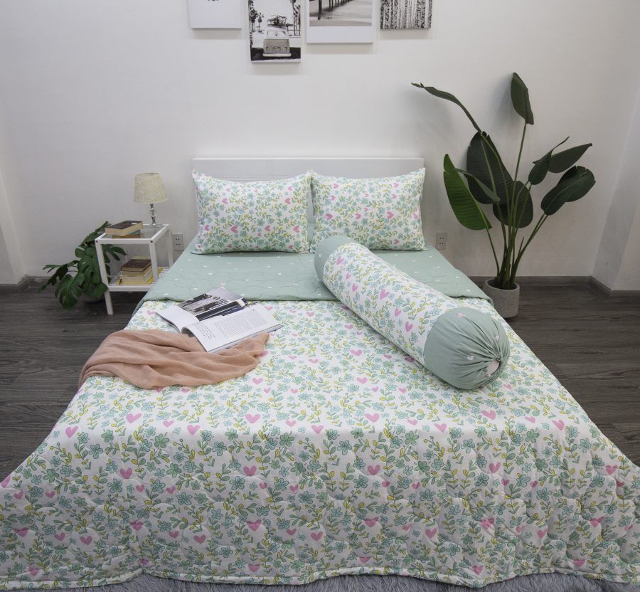 BỘ COTTON CM HOẠ TIẾT TRÁI TIM