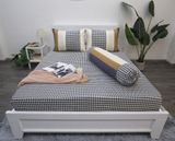 BỘ COTTON CM SỌC XANH ĐẬM NÂU