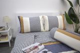 BỘ COTTON CM SỌC XANH ĐẬM NÂU