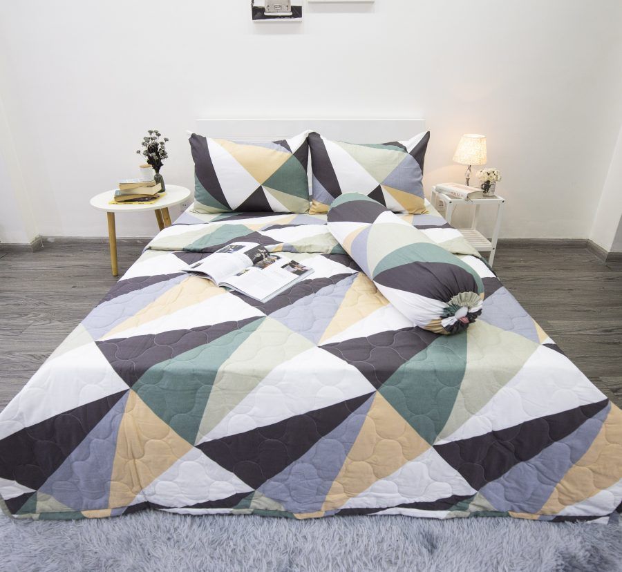 BỘ COTTON CM TAM GIÁC XANH LÁ