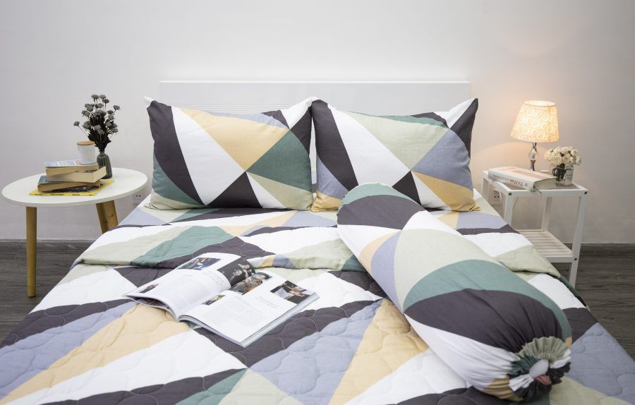BỘ COTTON CM TAM GIÁC XANH LÁ