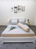 Bộ tencel lụa Sọc Xám Xanh