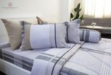 BỘ TENCEL SILKY CARO XANH XÁM
