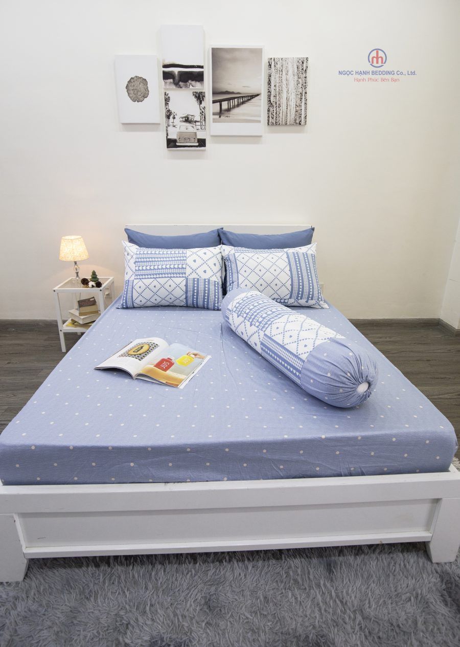 BỘ COTTON CM Ô VUÔNG TRÁI TIM
