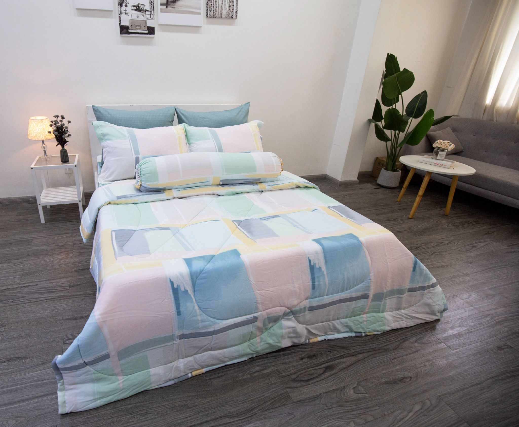 Bộ Drap Giường Tencel Lụa Gạch Hồng - Drap Tencel Cao Cấp Ngọc Hạnh