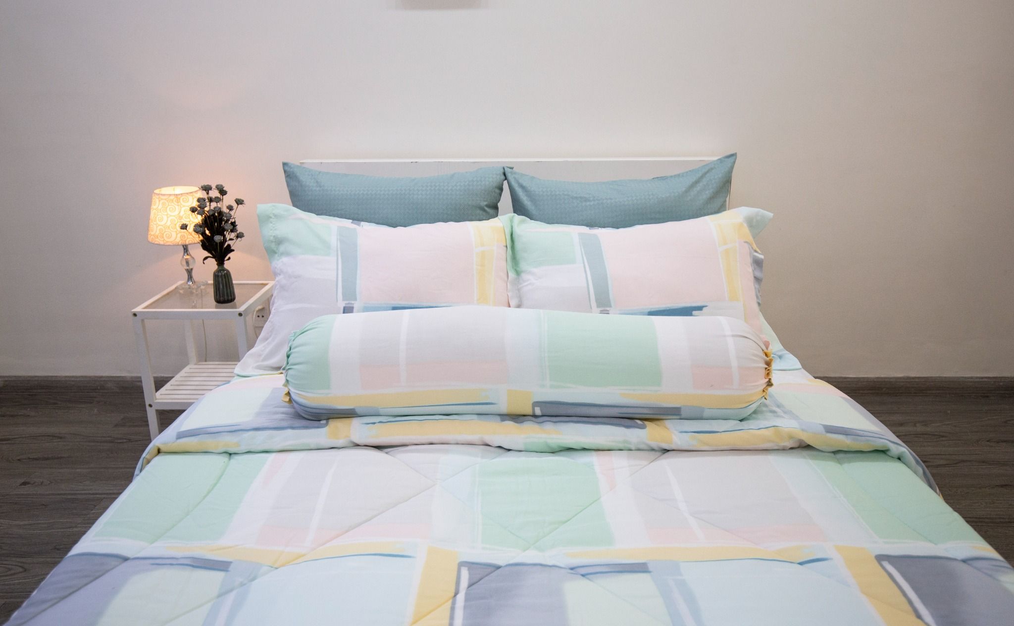 Bộ Drap Giường Tencel Lụa Gạch Hồng - Drap Tencel Cao Cấp Ngọc Hạnh
