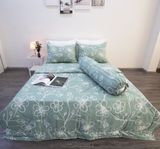BỘ COTTON HOẠ TIẾT HOA XANH MINT